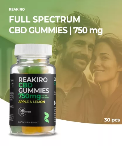 Reakiro CBD Gumicukor 25 mg 30 db | 750 mg