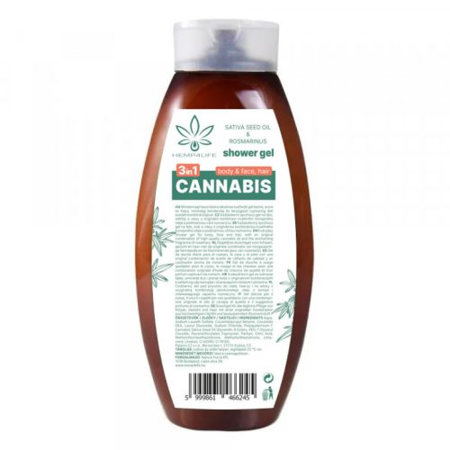 Hemp4Life Kannabisz Tusfürdő rozmaringgal 500 ml