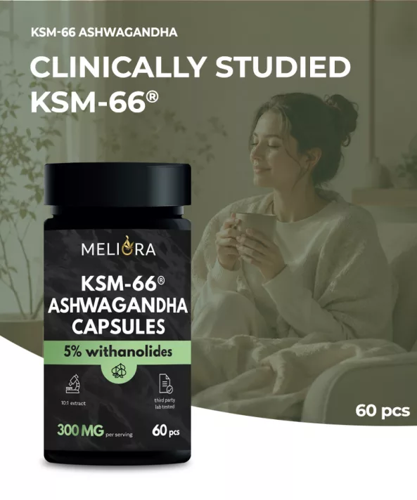 Meliora KSM-66® Ashwagandha kapszula | 60 db