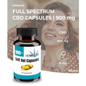 Hemp4Life Kannabisz Olaj kapszula 900 mg 60 db