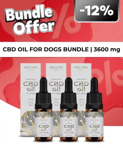 CBD Trió Csomag Kutyáknak 3x12% 1200 mg 