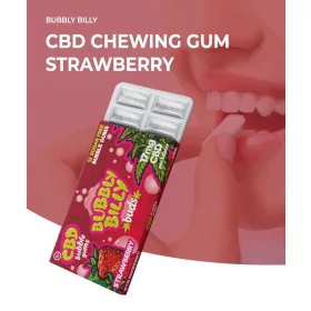   Bubbly Billy Buds Strawberry Flavoured Chewing Gum (17mg CBD)