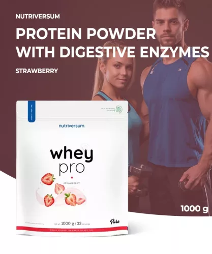 Nutriversum Whey PRO 1000 g - Eper