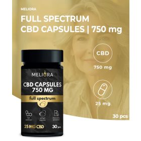 Meliora CBD kapszula 25 mg 30 db | 750 mg