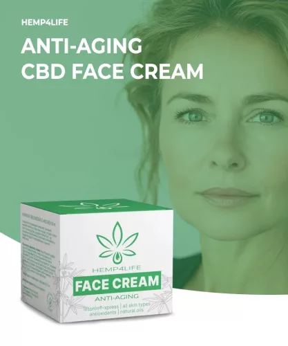 Hemp4Life Öregedésgátló CBD Arckrém 50 ml