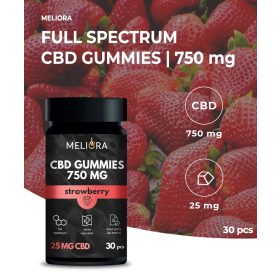 Meliora CBD Gumicukor 25 mg 30 db | 750 mg (Eper)