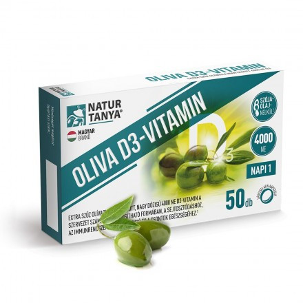 Natur Tanya® OLIVA D3-vitamin 4000 NE - 50 db