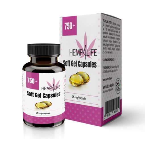 Hemp4Life Kannabisz Olaj kapszula 750 mg 30 db