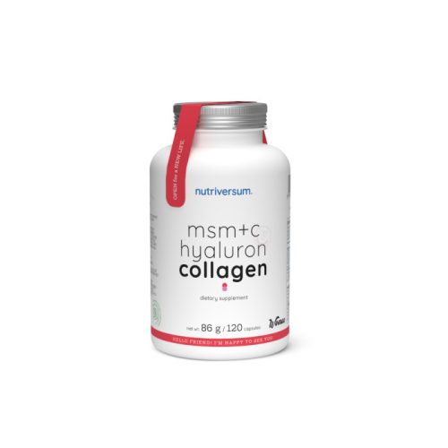 Nutriversum MSM+C Hyaluron Collagen kapszula - 120 db