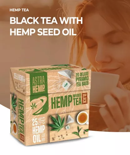 Astra Hemp Black Tea 25mg Hemp Oil 