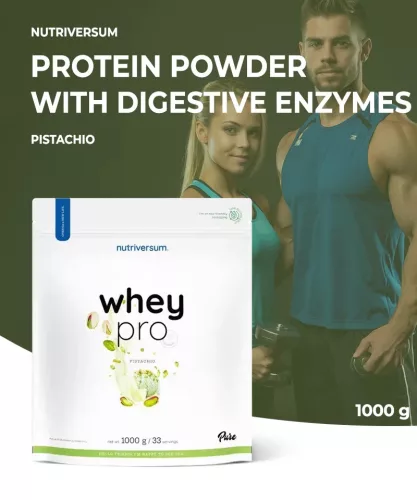 Nutriversum Whey PRO 1000 g - Pisztácia