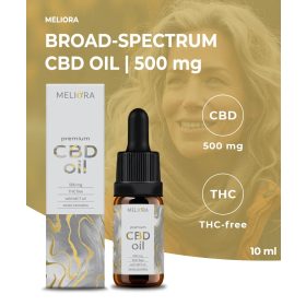 Meliora Széles Spektrumú 5% CBD olaj 500 mg 
