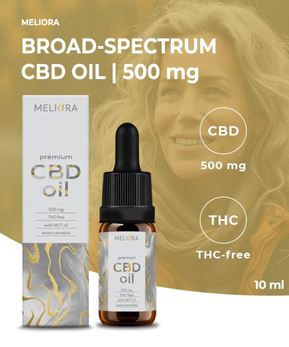 Meliora Ulei CBD cu spectru complet 5% 500 mg