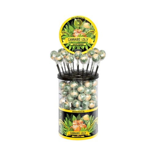 Cannabis Salted Caramel Lollies – Display Container (100 Lollies)