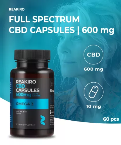 Reakiro Omega-3 CBD kapszula 60 db | 600 mg