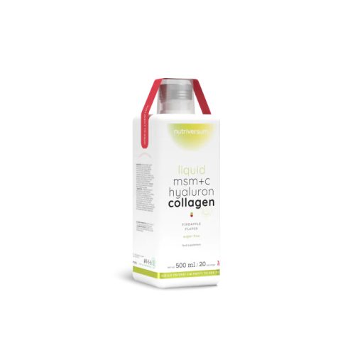 Nutriversum Liquid MSM+C Hyaluron Collagen 500 ml ananász