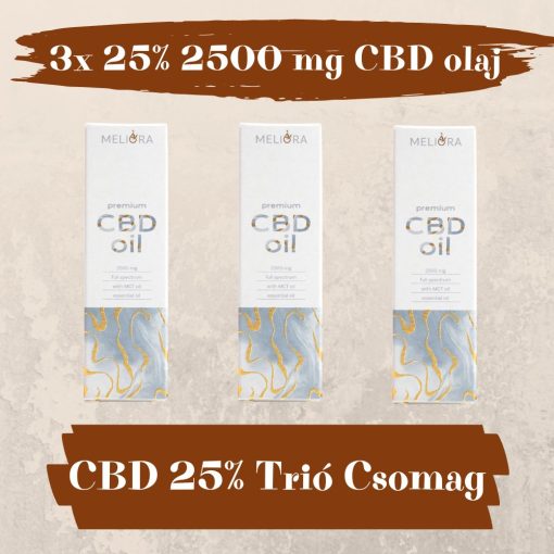 CBD Trió Csomag 3x25% 2500 mg