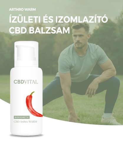 CBDVital Arthro WARM melegítő balzsam 250 mg CBD-vel