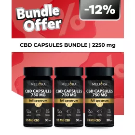 CBD Trió Csomag 3x750 mg CBD kapszula