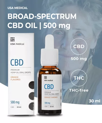 Usa Medical CBD olaj 500mg 30 ml