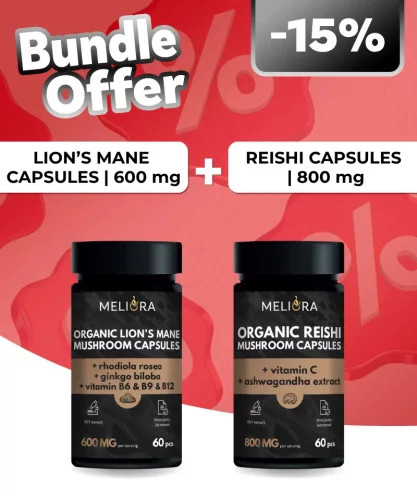 Meliora Süngomba kapszula 60 db + Meliora Pecsétviaszgomba kapszula 60 db