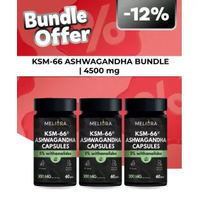 KSM-66® Ashwagandha Trió Csomag 3x60 db
