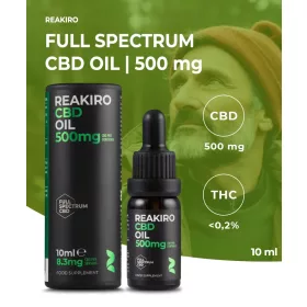 Reakiro CBD olaj 5% 500 mg | Teljes Spektrumú 10 ml