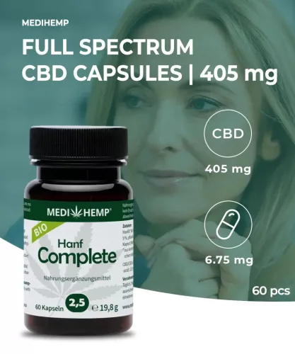 MEDIHEMP Hanf Complete kapszula 2,5% 60 db
