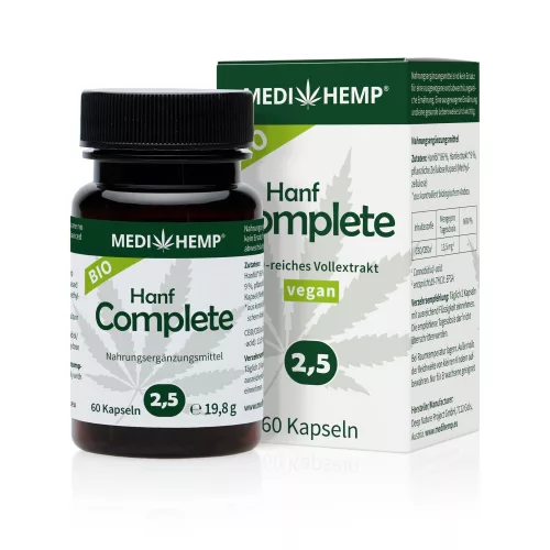 MEDIHEMP Hanf Complete kapszula 2,5% 60 db