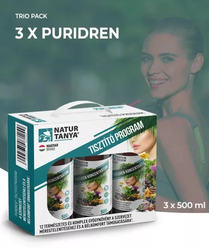 Natur Tanya® Puridren 60 napos Tisztító Program 3x500 ml