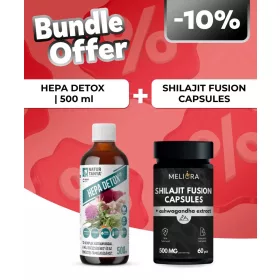   Natur Tanya® Hepa Detox® koncentrátum - 500 ml + Meliora Shilajit Fusion kapszula - 60 db