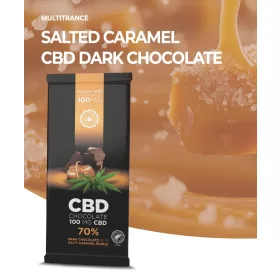   Multitrance Dark Chocolate with Salty Caramel Pearls (100mg CBD)