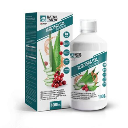 Natur Tanya® Aloe Vera ital Tőzegáfonyával 1000 ml