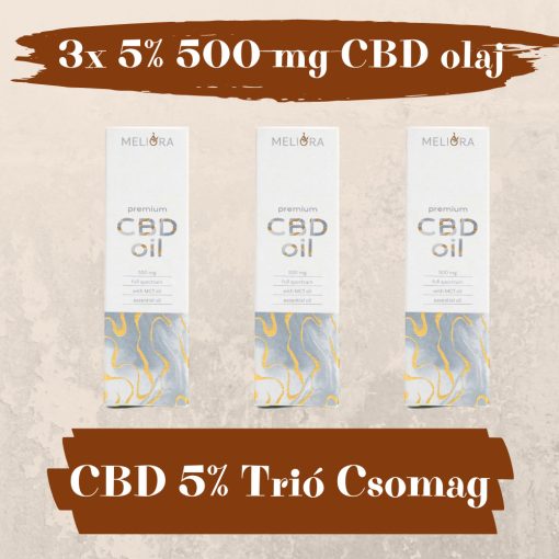 CBD Trió Csomag 3x5% 500 mg