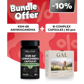   Meliora KSM-66® Ashwagandha kapszula - 60 db + GAL B-komplex