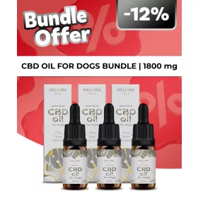 CBD Trió Csomag Kutyáknak 3x6% 600 mg 