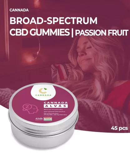 Cannada Sleep CBD Gumicukor 25 mg 45 db | 1125 mg (Maracuja)
