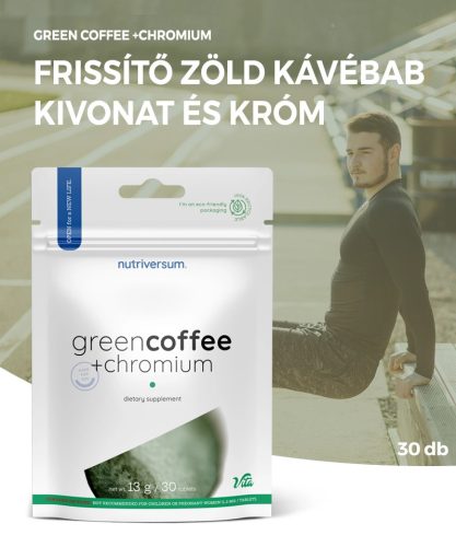 Nutriversum Green Coffee + Chromium 30 db tabletta