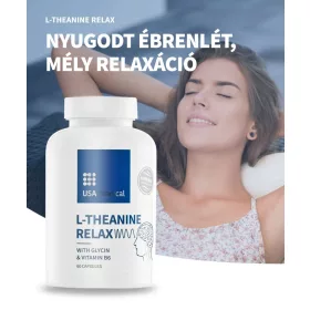   USA Medical RELAX kapszula AlphaWave® L-theanine-nel és glicinnel - 60 db