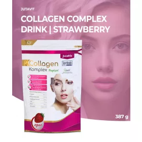 JutaVit Collagen Komplex italpor 387 g Eper ízben