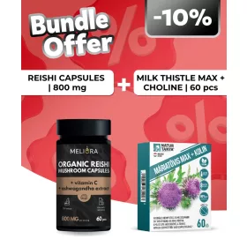   Meliora Pecsétviaszgomba kapszula - 60 db + Natur Tanya® Máriatövis Max + Kolin 60 db