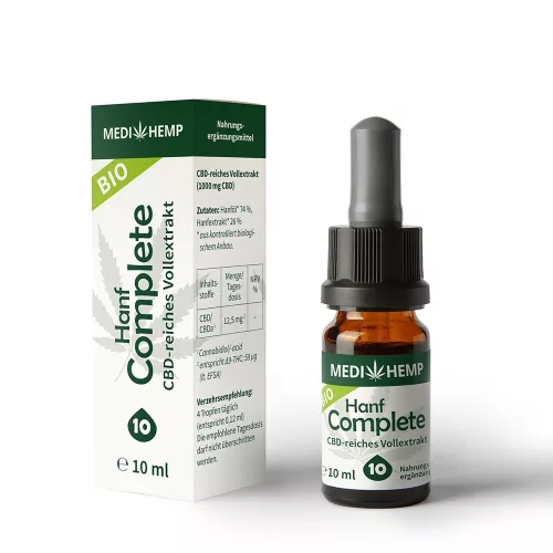 MEDIHEMP Hanf Complete 10%, 1000 mg, 10 ml