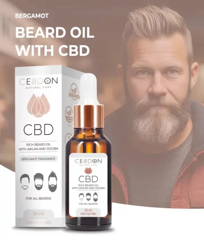 CeBDon Szakállolaj bergamott illattal 300 mg CBD-vel