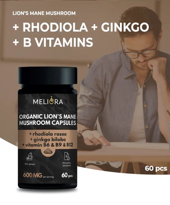 Meliora capsule cu ciupercă Lion’s Mane
