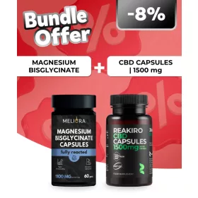   Meliora Magnézium-biszglicinát kapszula | 60 db + Reakiro CBD kapszula 50 mg 30 db | 1500 mg