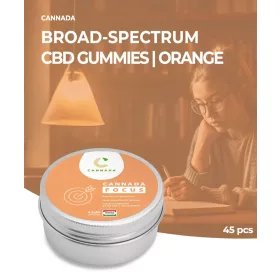 Cannada Focus CBD Gumicukor 25 mg 45 db | 1125 mg (Narancs)