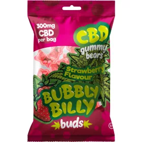 Bubbly Billy Buds CBD gumicukor eper ízben - 300 mg