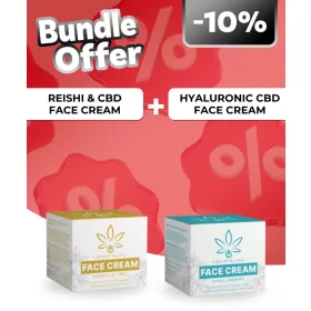   Hemp4Life Nappali CBD arckrém + Hemp4Life Hyaluron CBD Arckrém