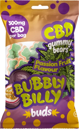 Bubbly Billy Buds CBD gumicukor maracuja ízben - 300 mg