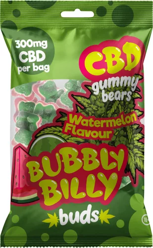 Bubbly Billy Buds CBD gumicukor dinnye ízben - 300 mg